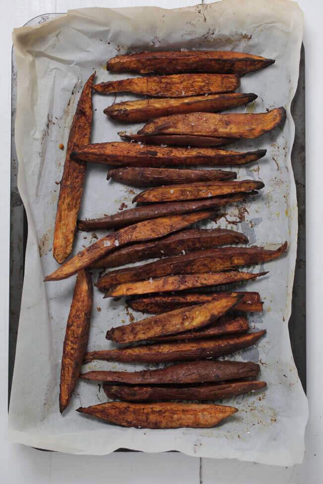 Cinnamon Roasted Sweet Potato Wedges Recipe – The Healthy Chef