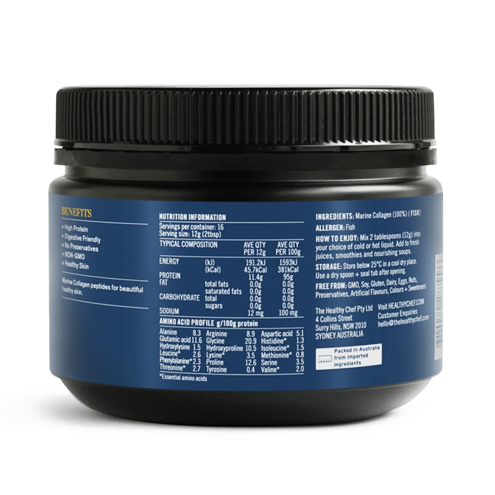 Marine Collagen - 200g Supplement Powders The Healthy Chef