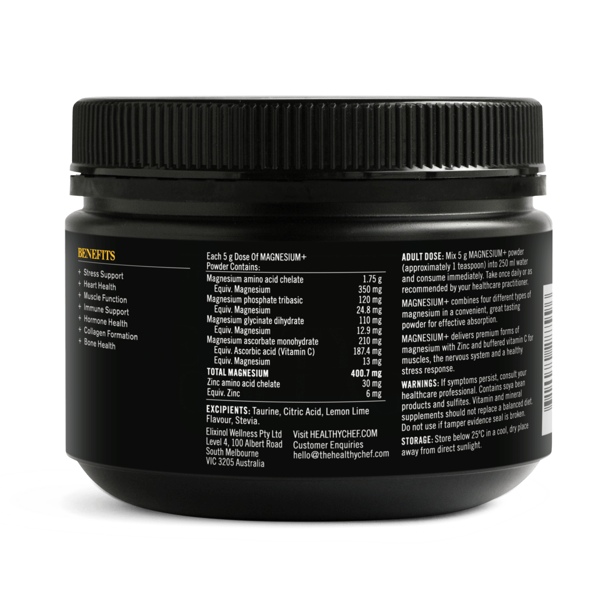 Magnesium+ Supplement Powders The Healthy Chef