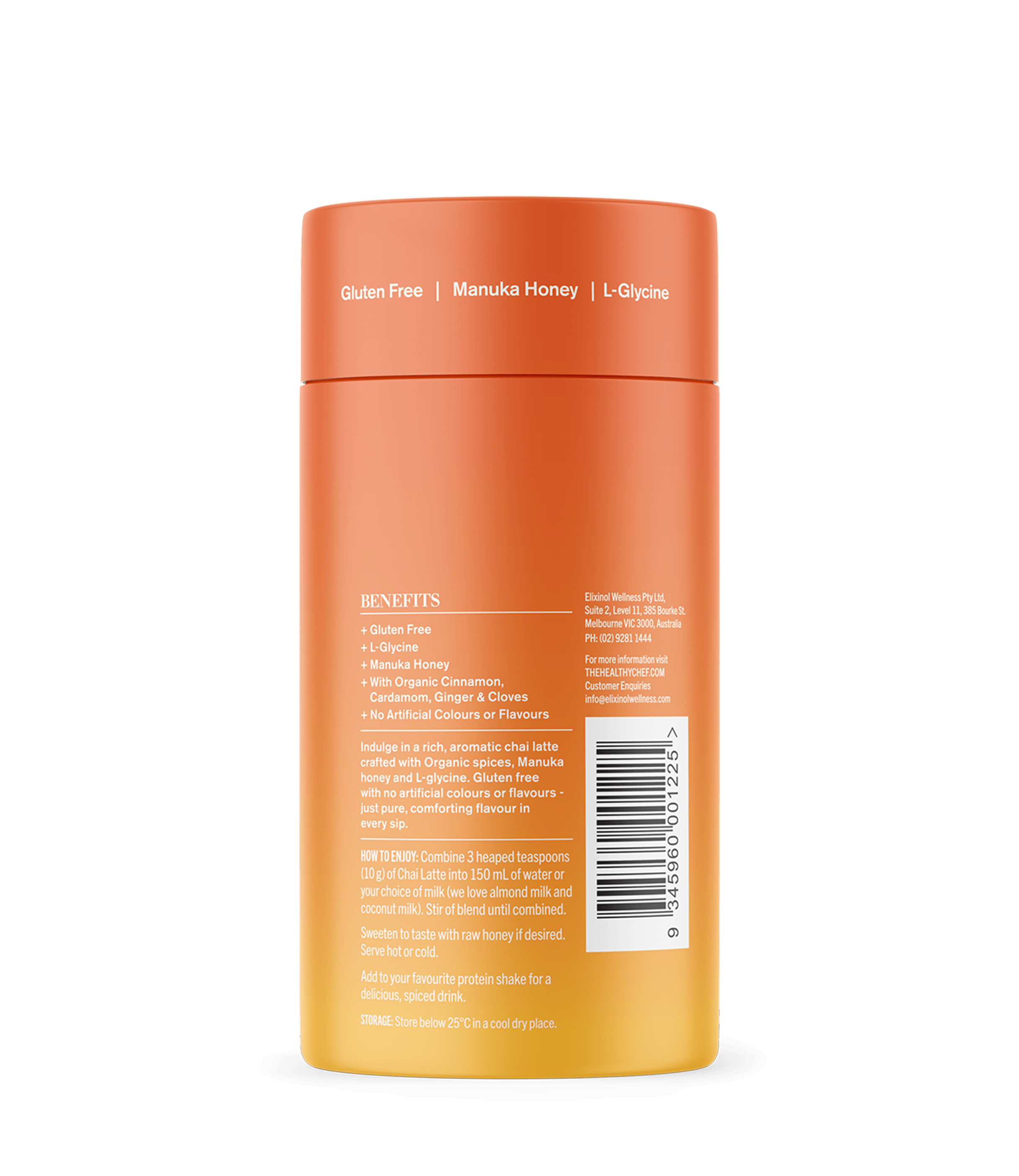 Chai Latte - 200g Functional Drinks & Broths The Healthy Chef