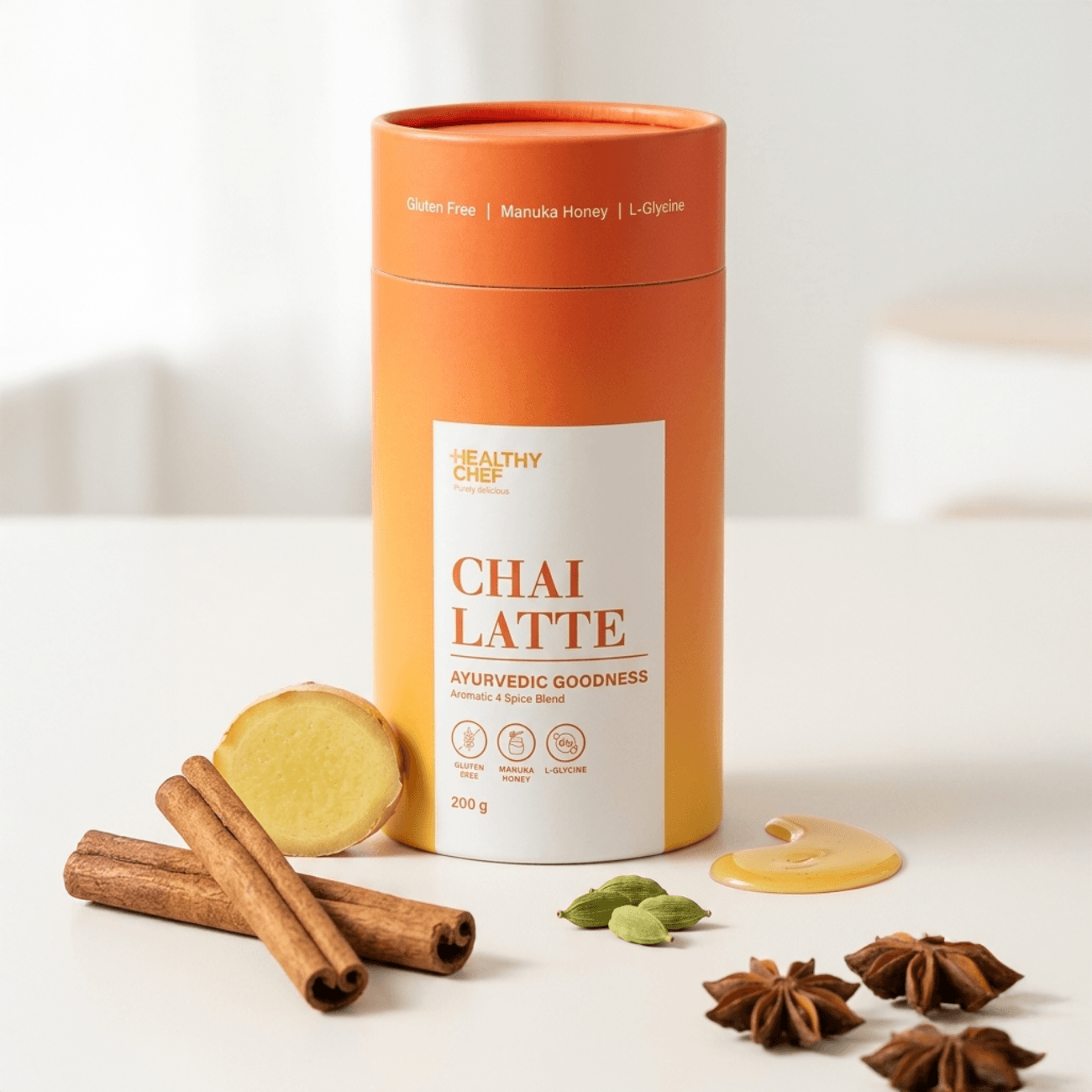 Chai Latte - 200g Functional Drinks & Broths The Healthy Chef