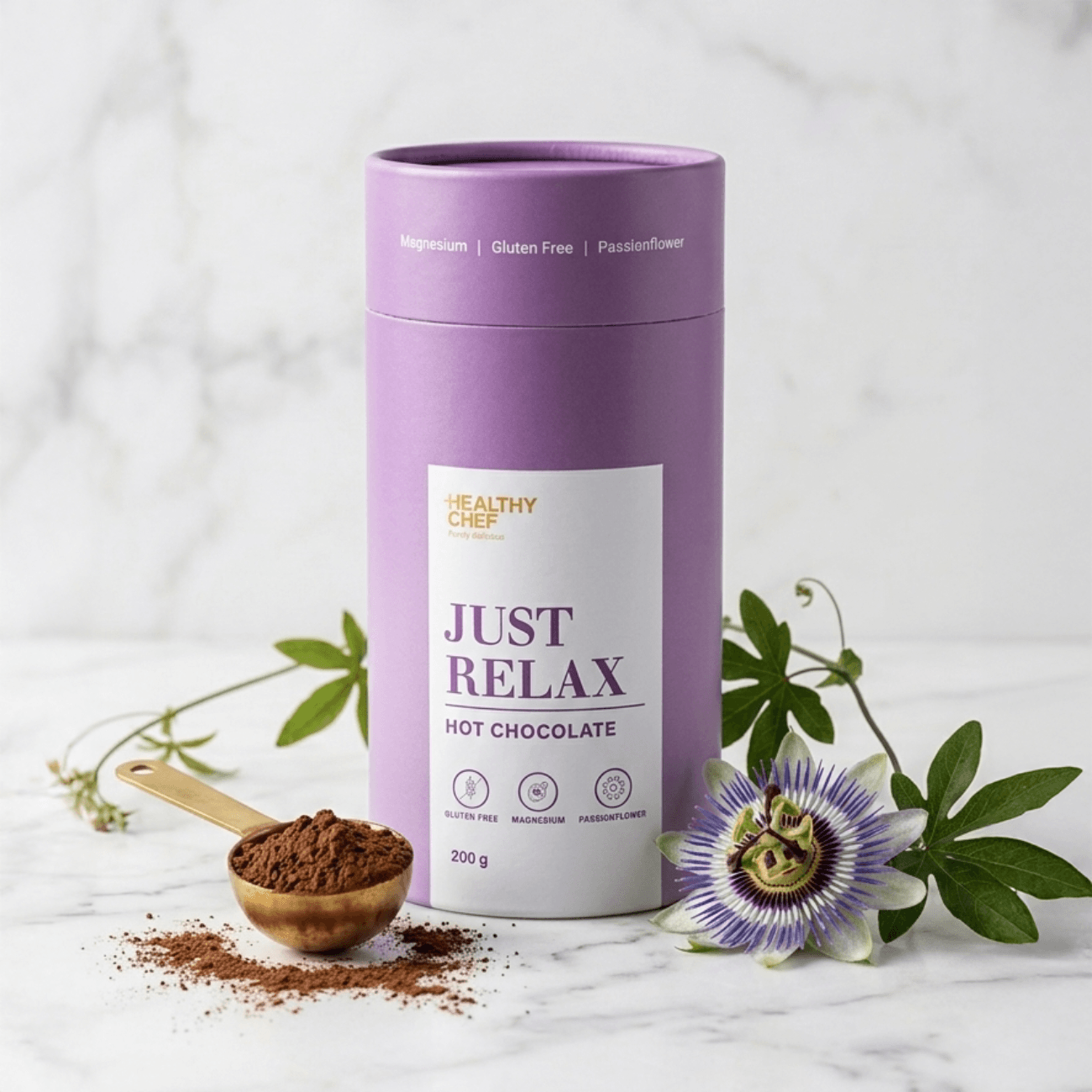 Just Relax Hot Chocolate - 200g Functional Drinks & Broths The Healthy Chef