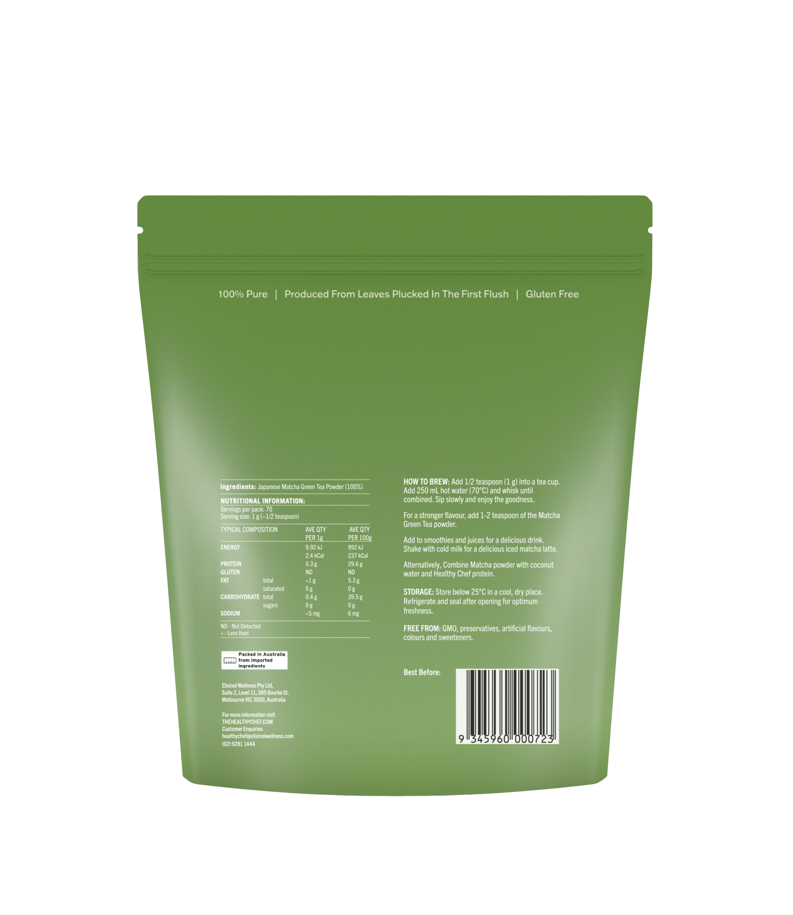 Matcha Tea Functional Drinks & Broths The Healthy Chef