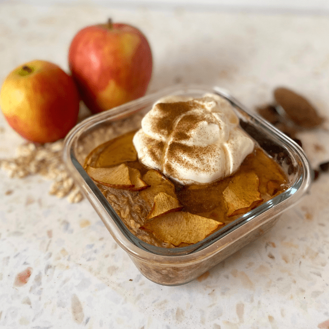 Apple Pie Baked Protein Oats