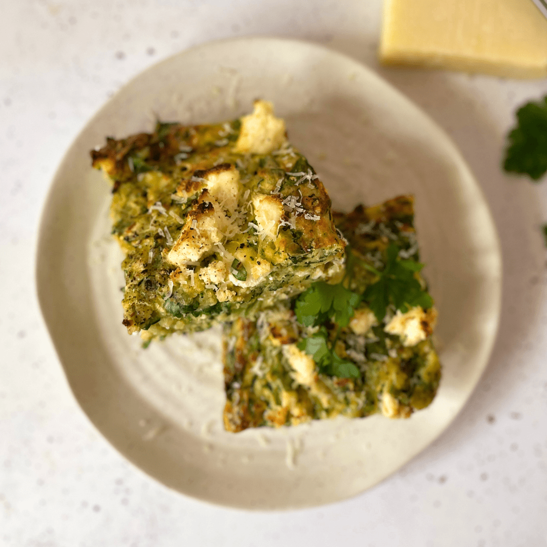 High Protein Zucchini Slice