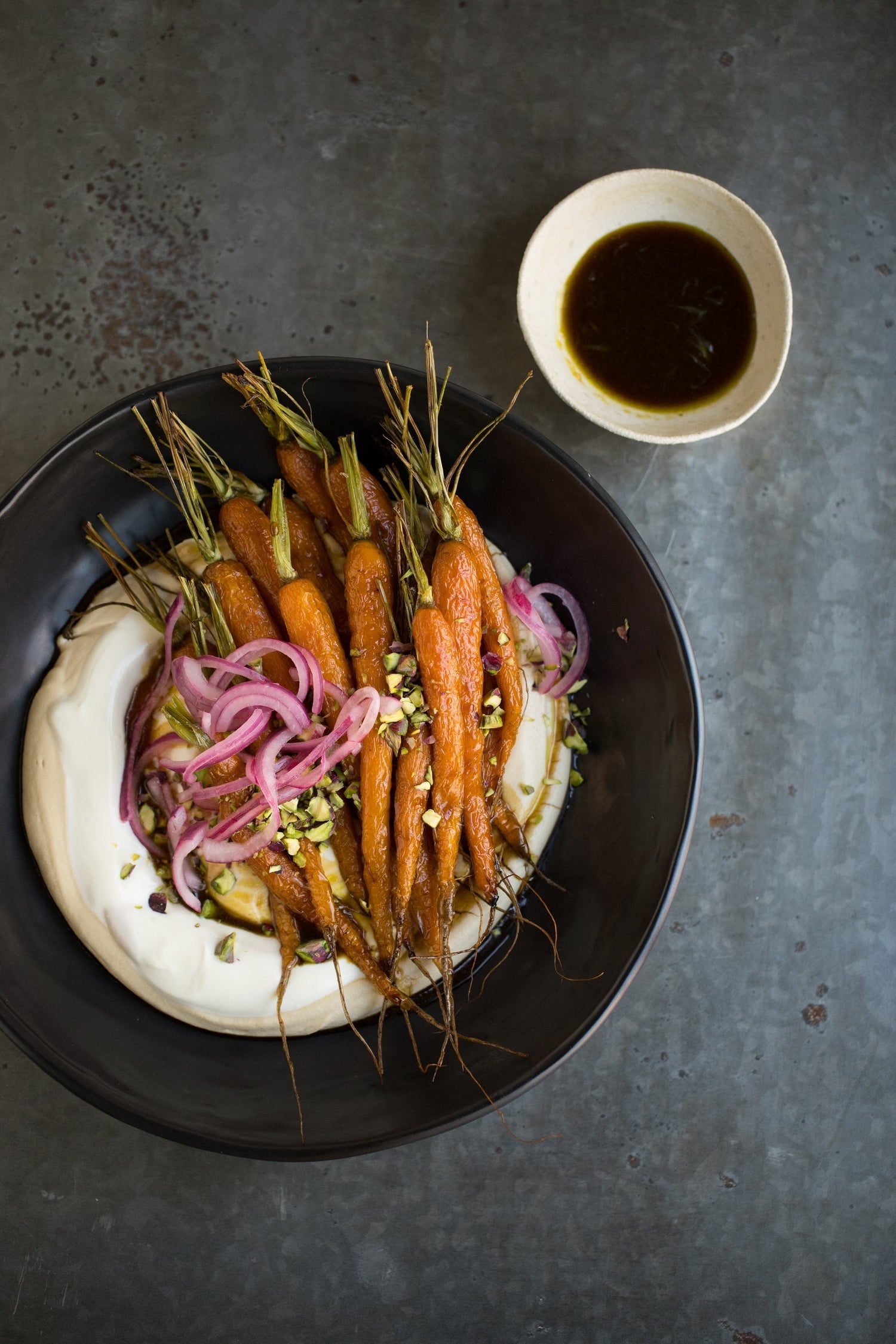 Roasted Baby Carrot w/ Hummus