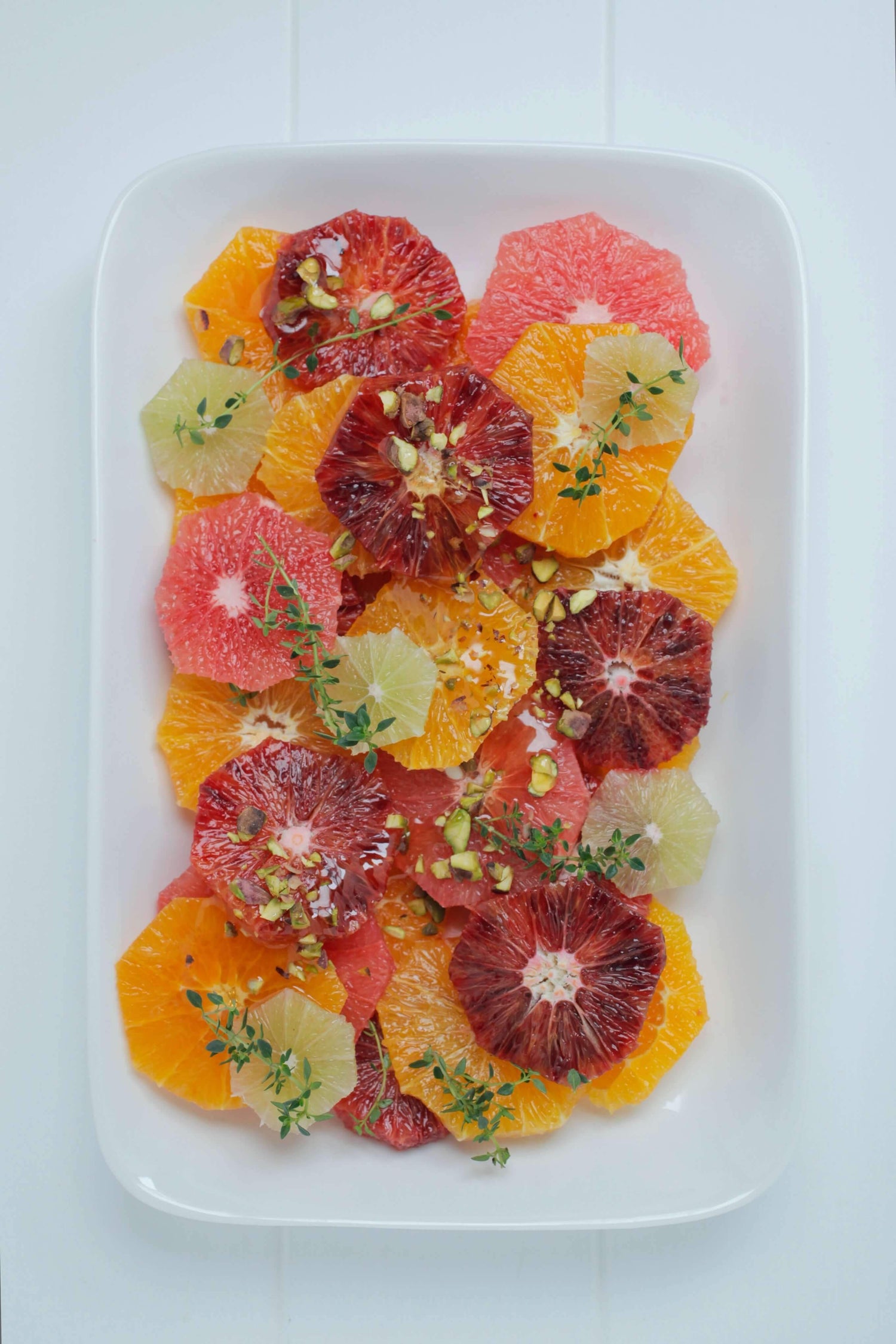 Citrus Salad With Manuka Honey, Vanilla + Pistachio