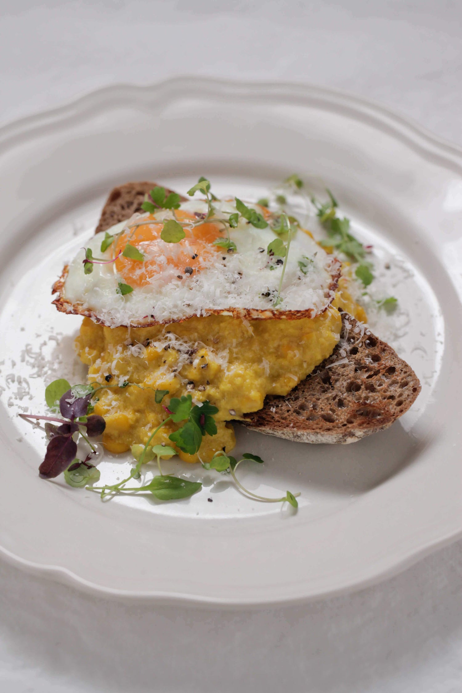 Homemade Creamed Corn w/ Sunny Side Egg