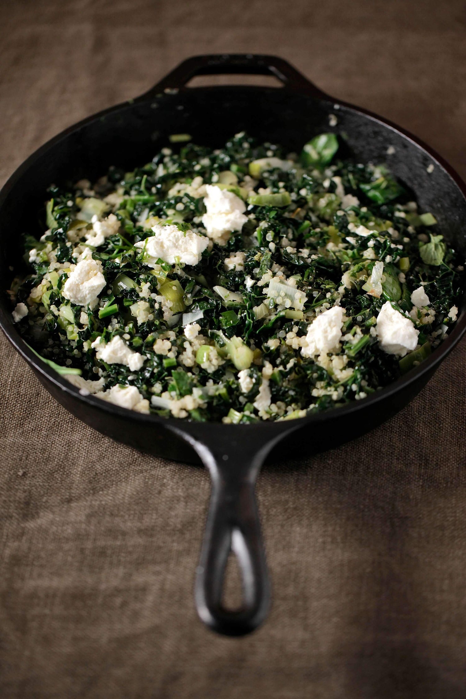 Kale Quinoa Salad with Persian Feta