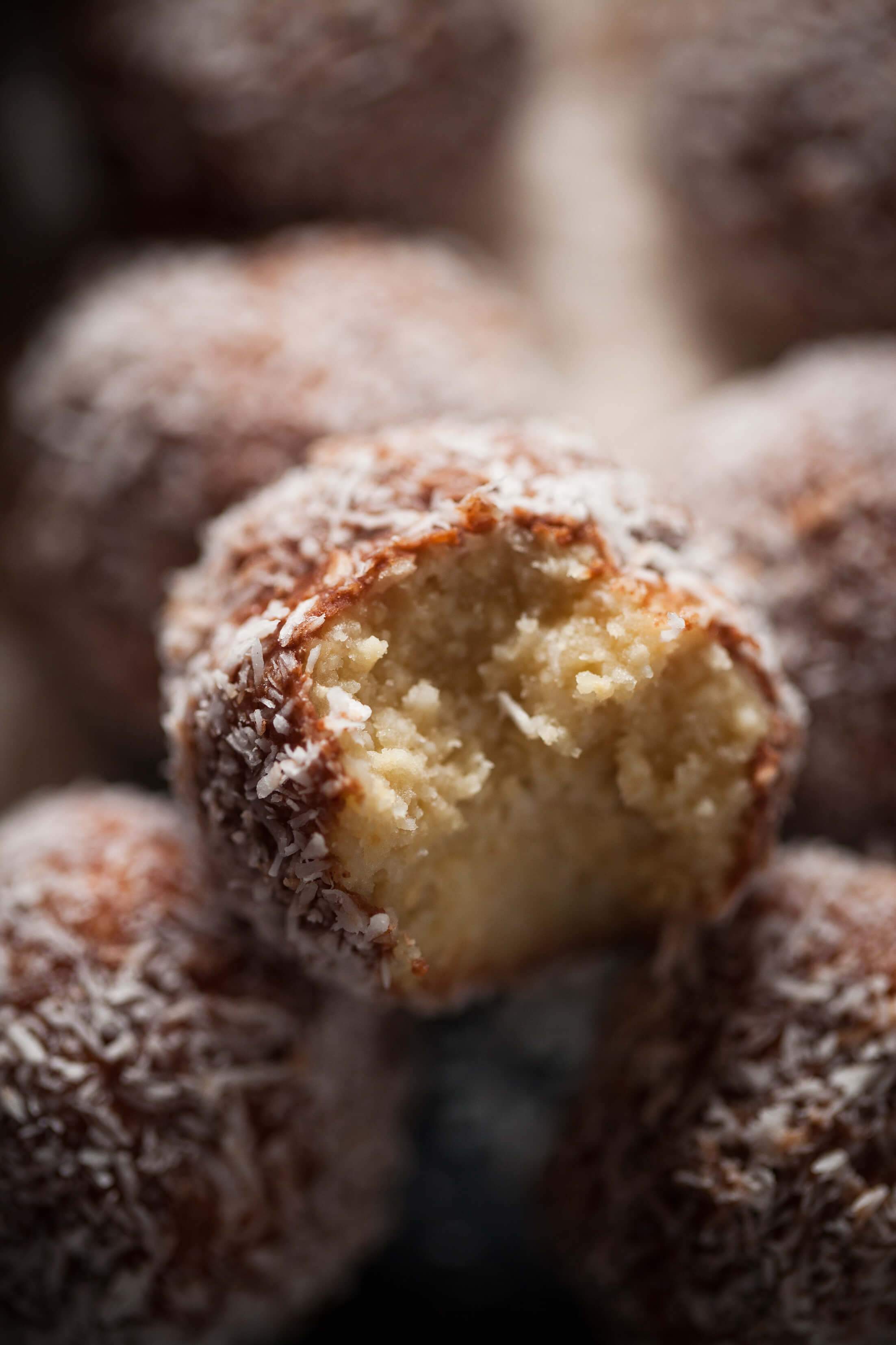 Raw Lamington Bites