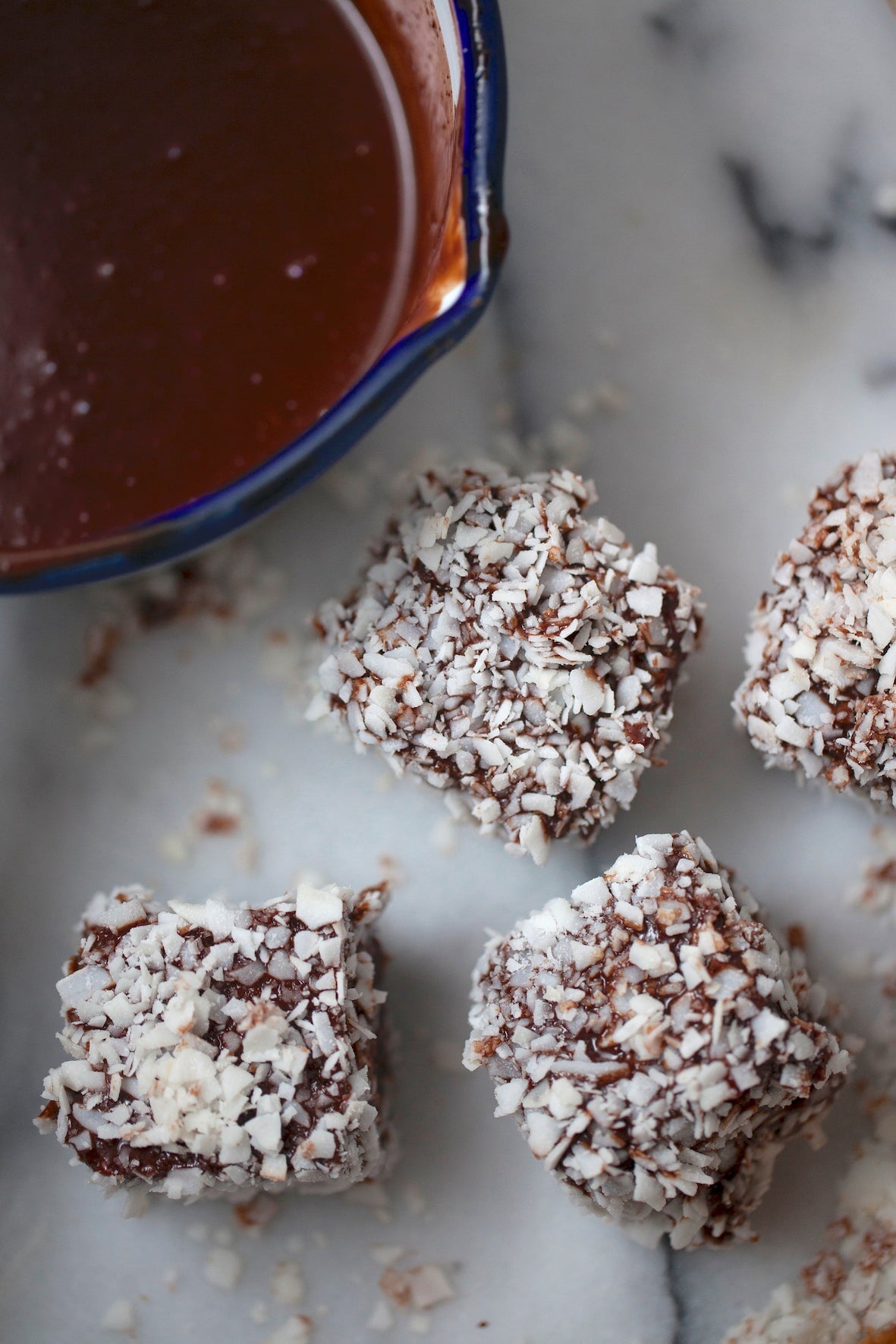 Healthy Spelt Lamingtons