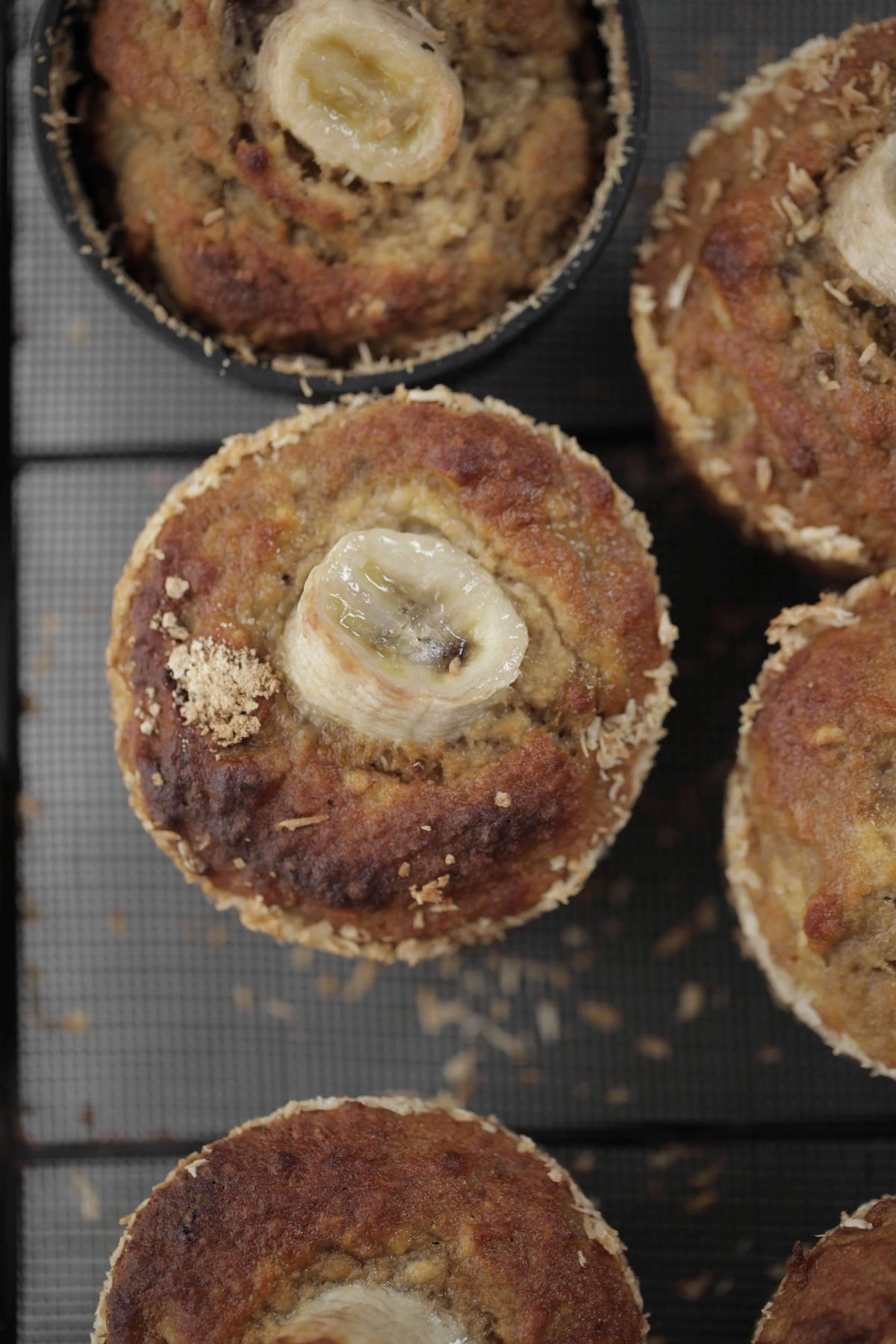 Flourless Banana + Protein Muffins