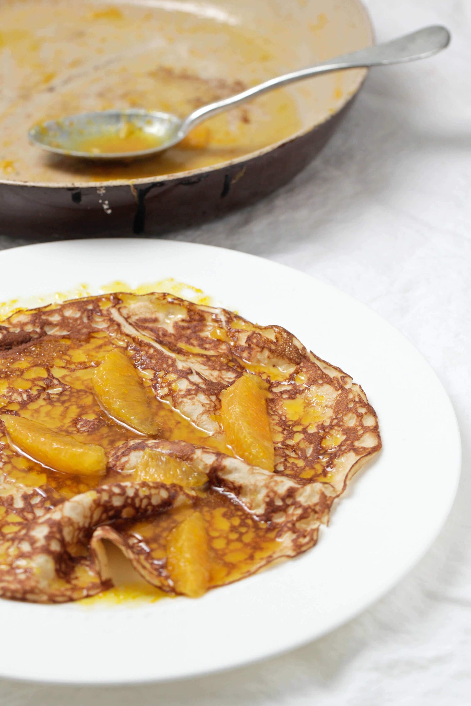 Coconut Crepes Suzette