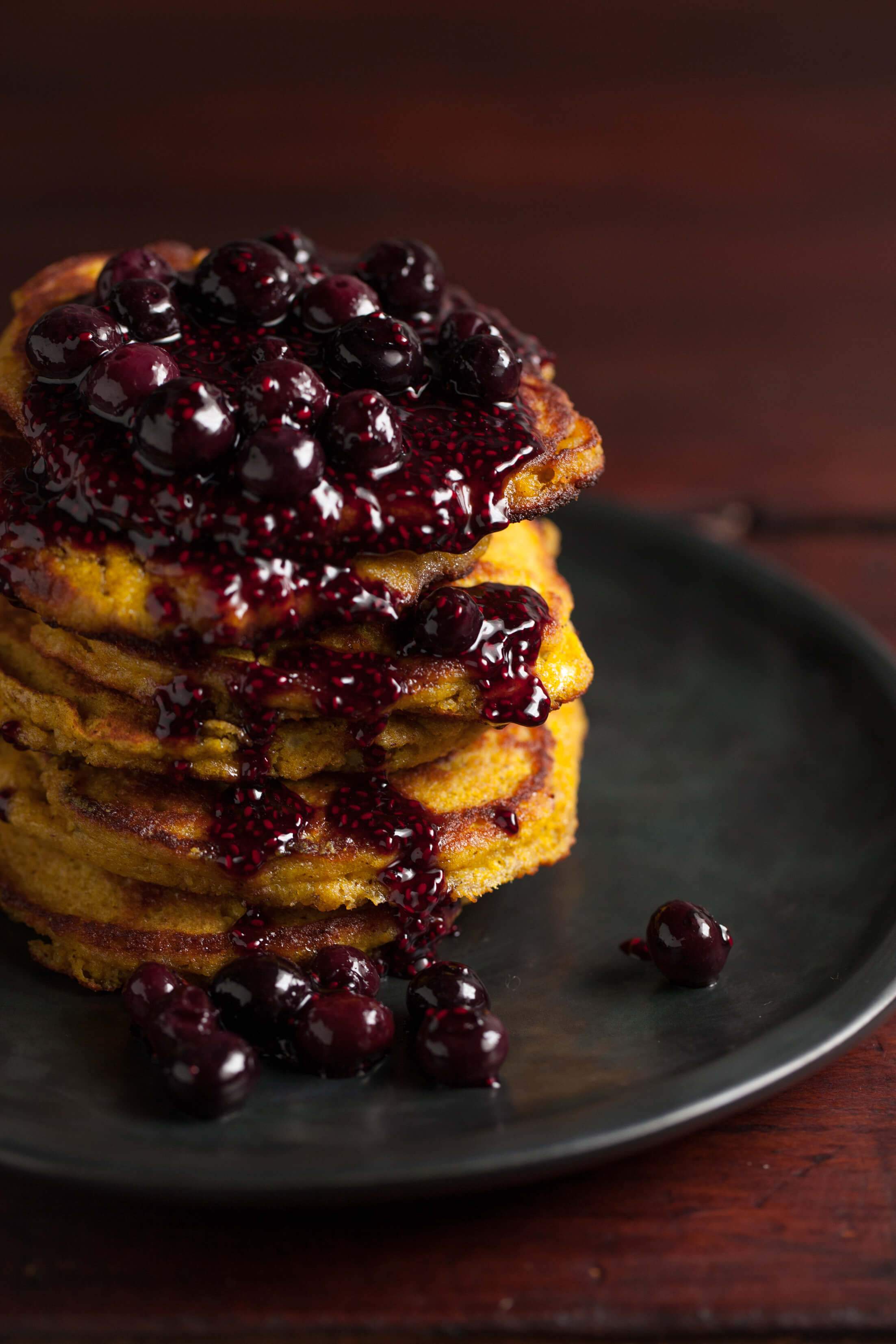 Flourless Banana + Turmeric Pancakes