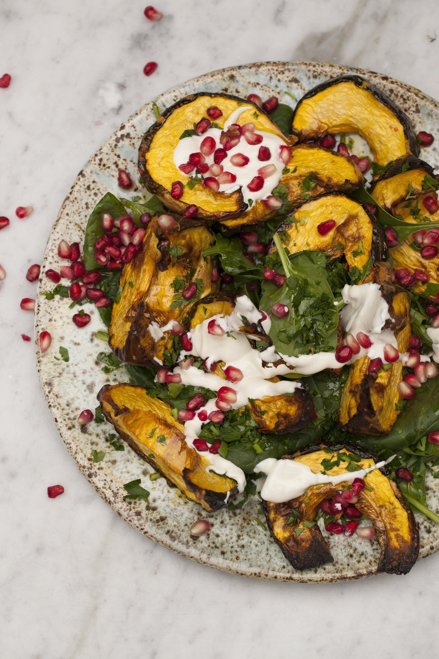 Roasted Pumpkin w/ Yoghurt + Tahini