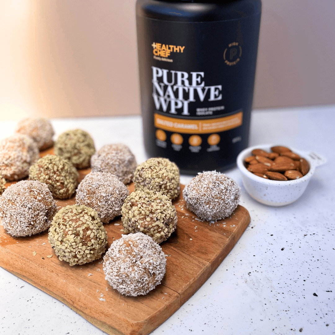 Salted Caramel Protein Bliss Balls