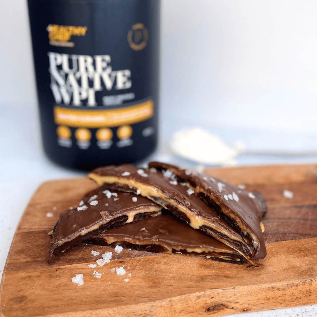 Salted Caramel Protein Date Bark