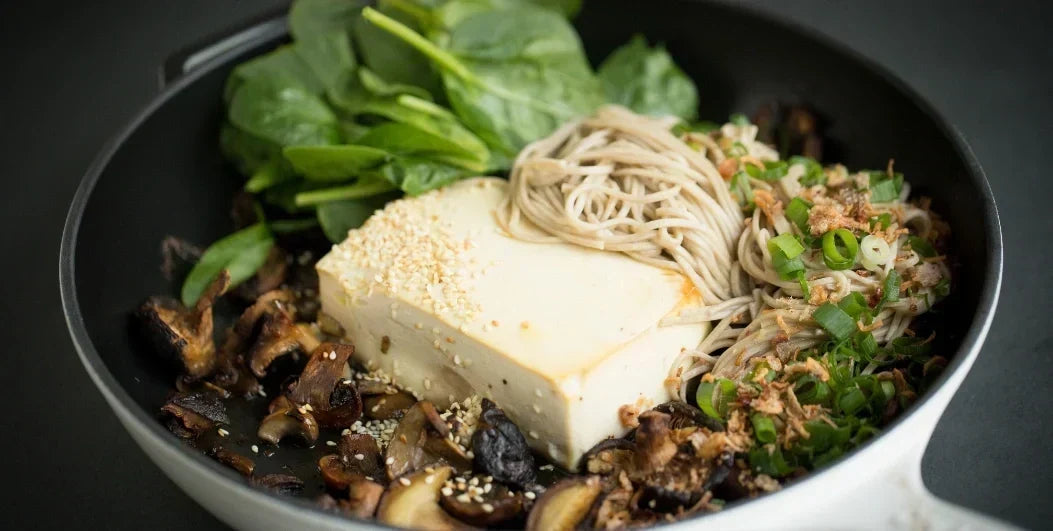 Tofu + Mushroom One Pan Noodles