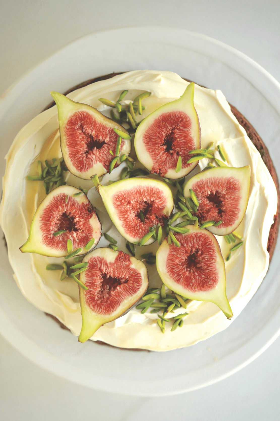 Carrot Cake With Figs + Pistachio