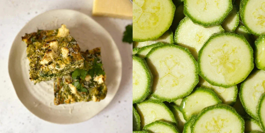 High Protein Zucchini Slice