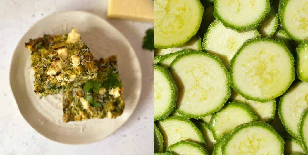 High Protein Zucchini Slice