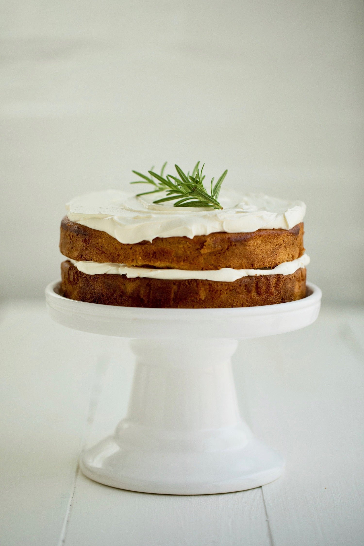 Orange + Olive Oil Cake w/ Yoghurt Frosting