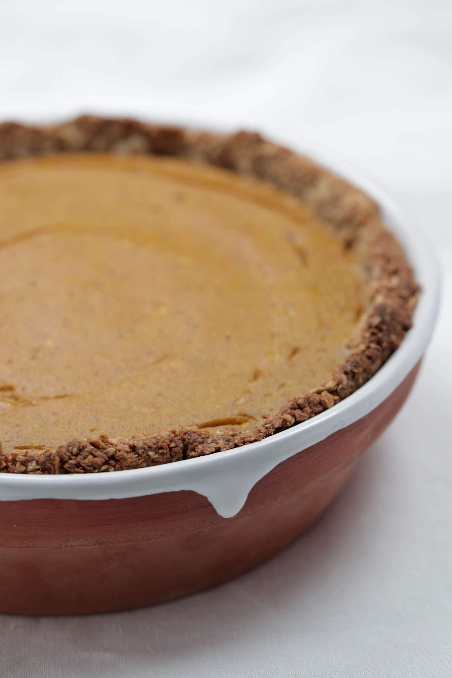 Pumpkin Pie With Oatmeal Gingersnap Shortcrust