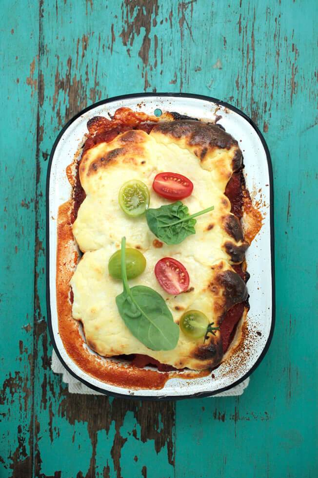 Roast Pumpkin + Spinach Lasagne