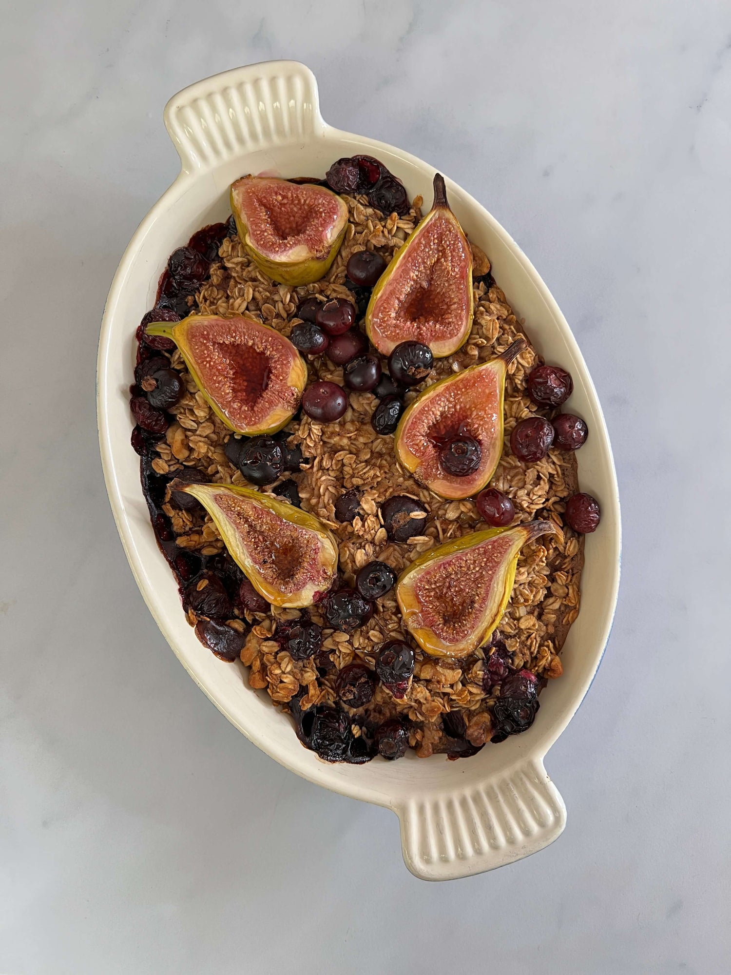 High Protein Vegan Berry Baked Oats