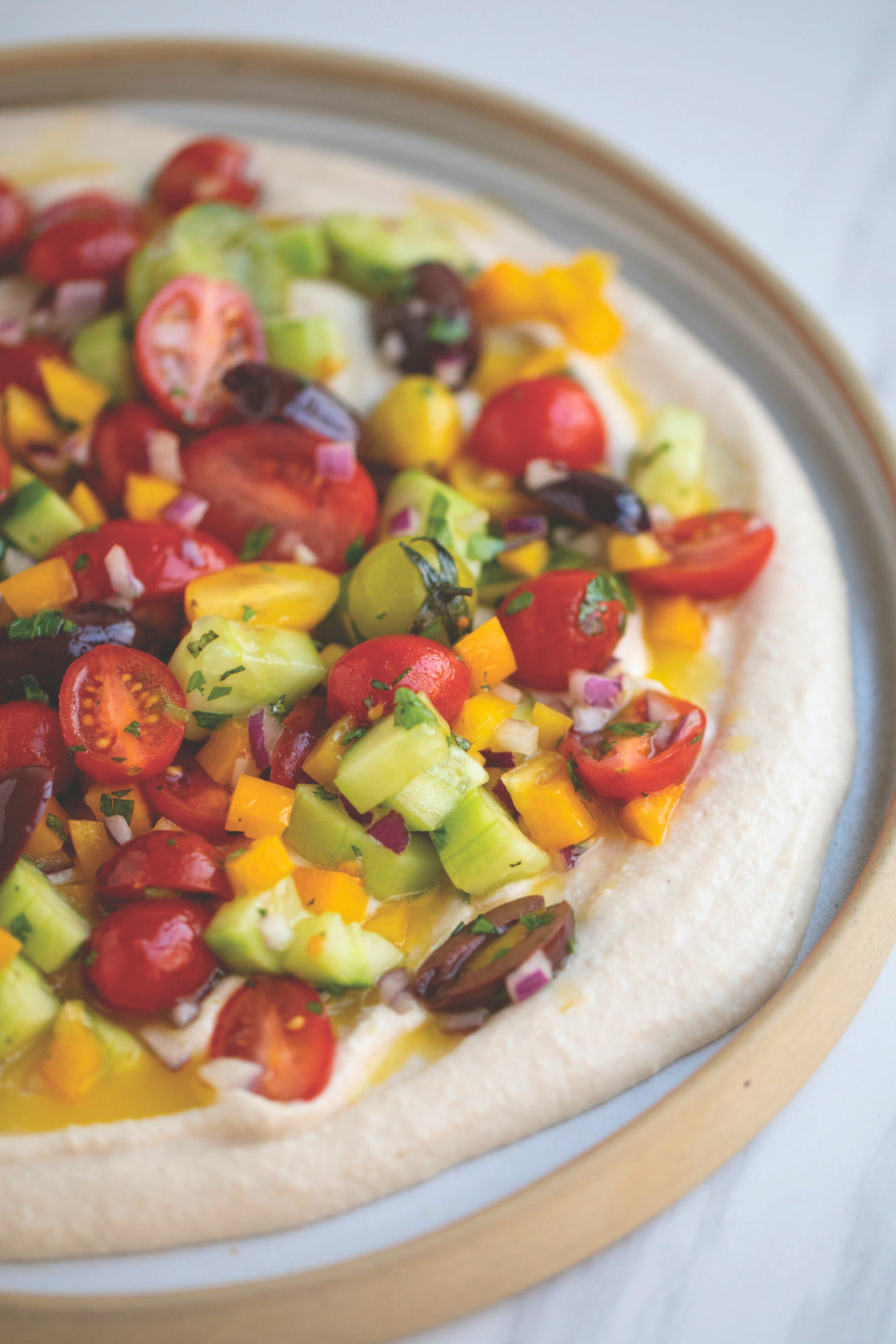 Whipped Cannellini + Vegetable Salad