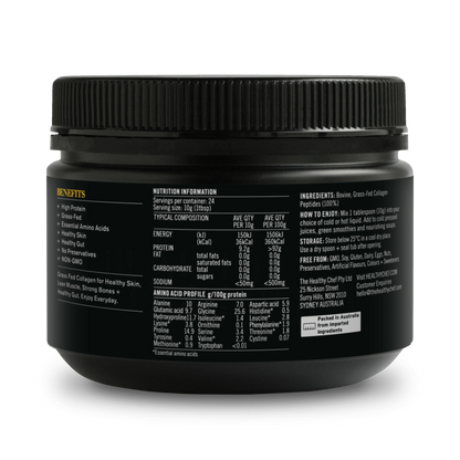 Grass Fed Collagen - 240g Supplement Powders The Healthy Chef 