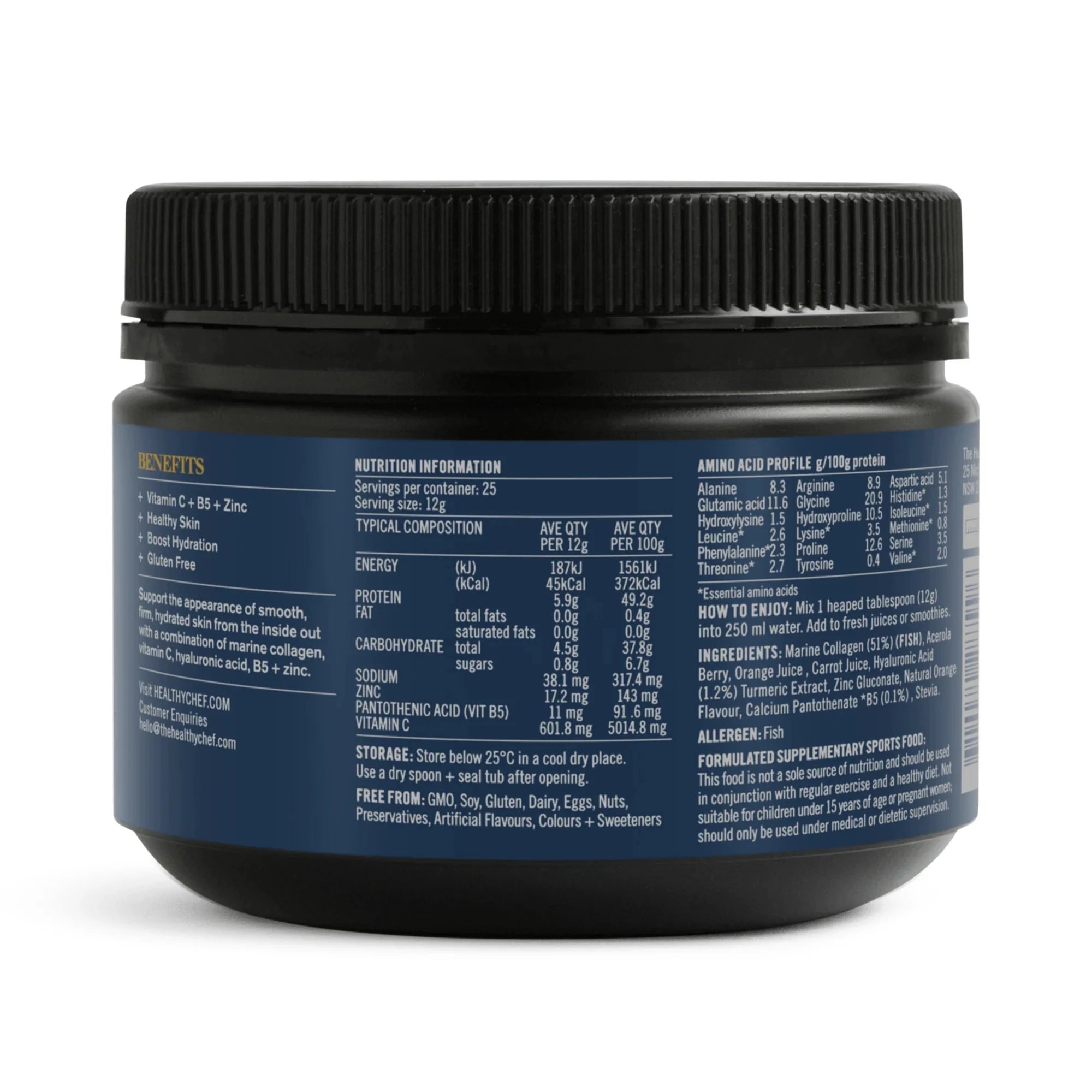 Beauty Collagen - 300g Supplement Powders The Healthy Chef 