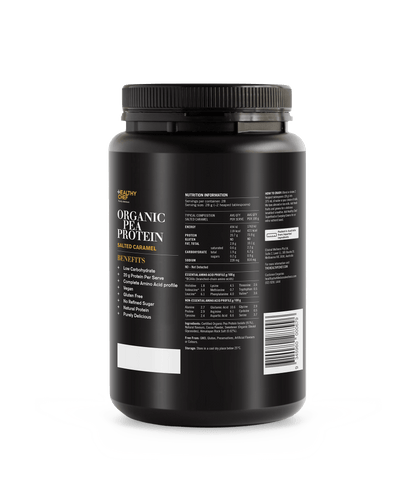 Organic Pea Protein Salted Caramel Supplement Powders The Healthy Chef 