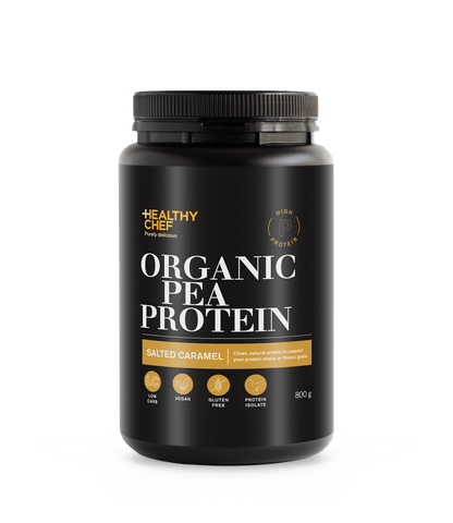 Organic Pea Protein Salted Caramel Supplement Powders The Healthy Chef 