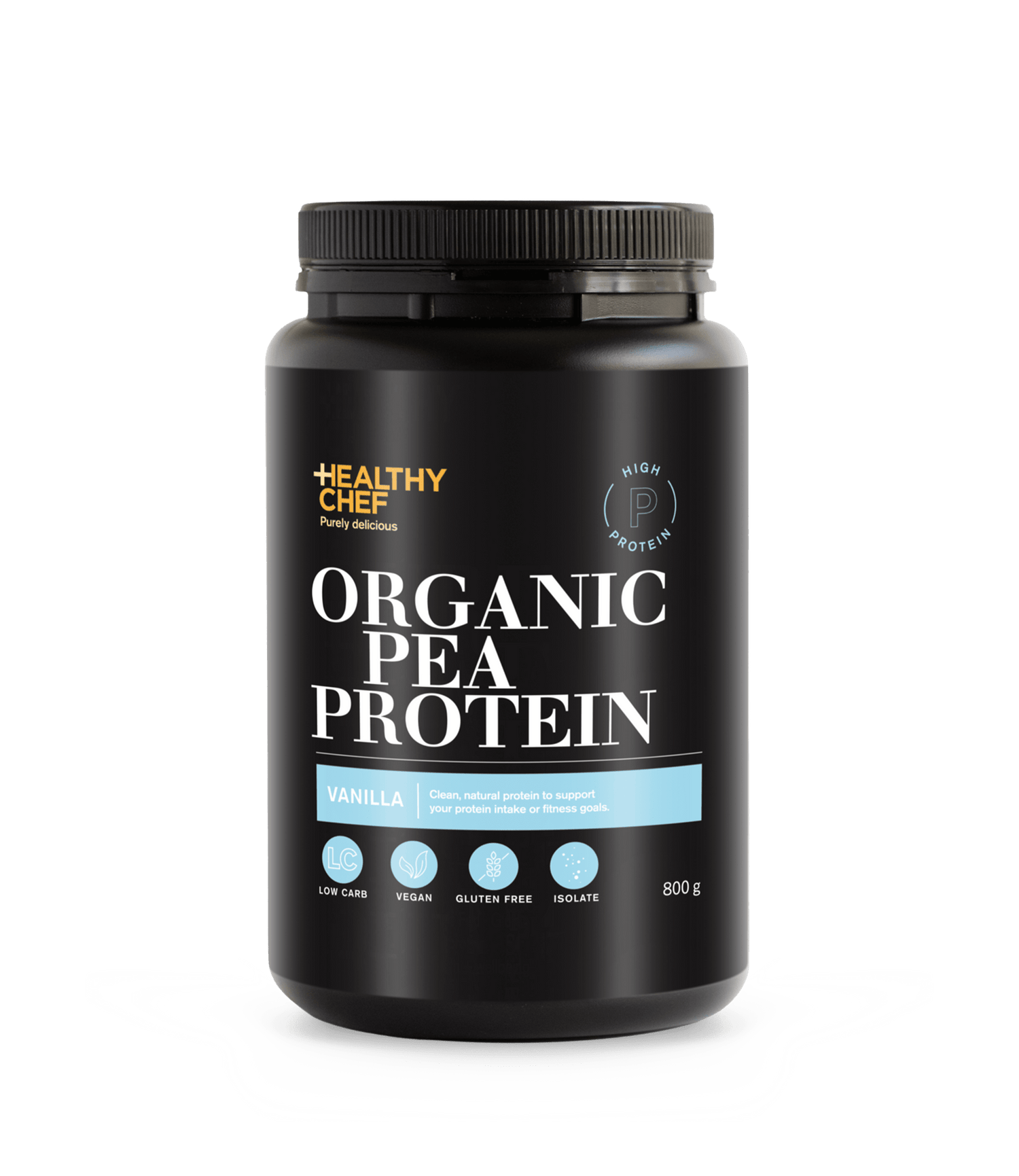 Organic Pea Protein Vanilla Supplement Powders The Healthy Chef 