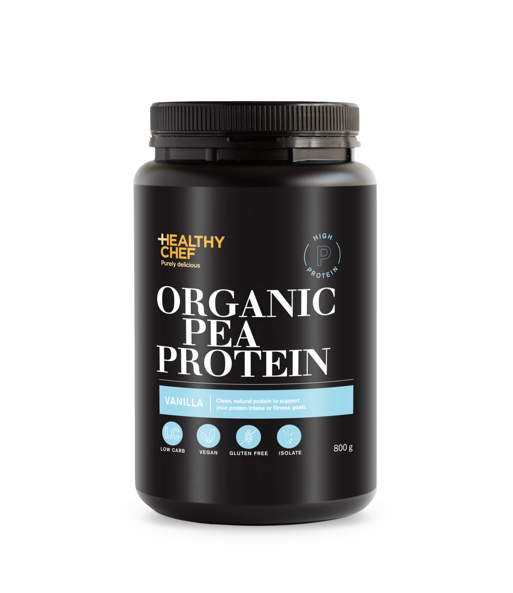 Organic Pea Protein Vanilla Supplement Powders The Healthy Chef 