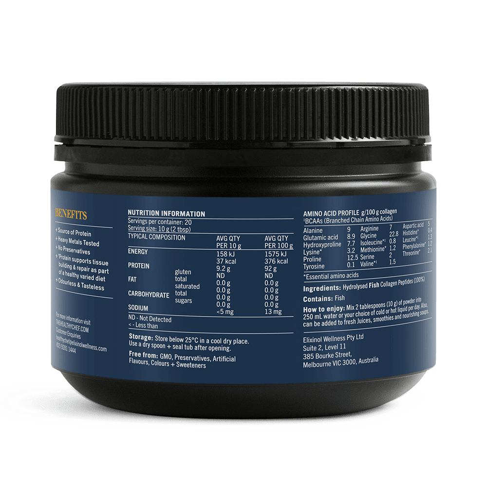 Marine Collagen - 200g Supplement Powders The Healthy Chef 