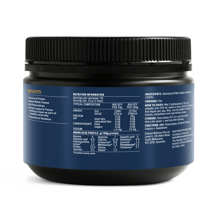 Marine Collagen Supplement Powders The Healthy Chef 