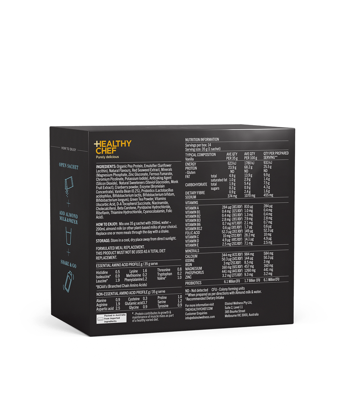 Body Shaping Shake Vanilla Supplement Powders The Healthy Chef 