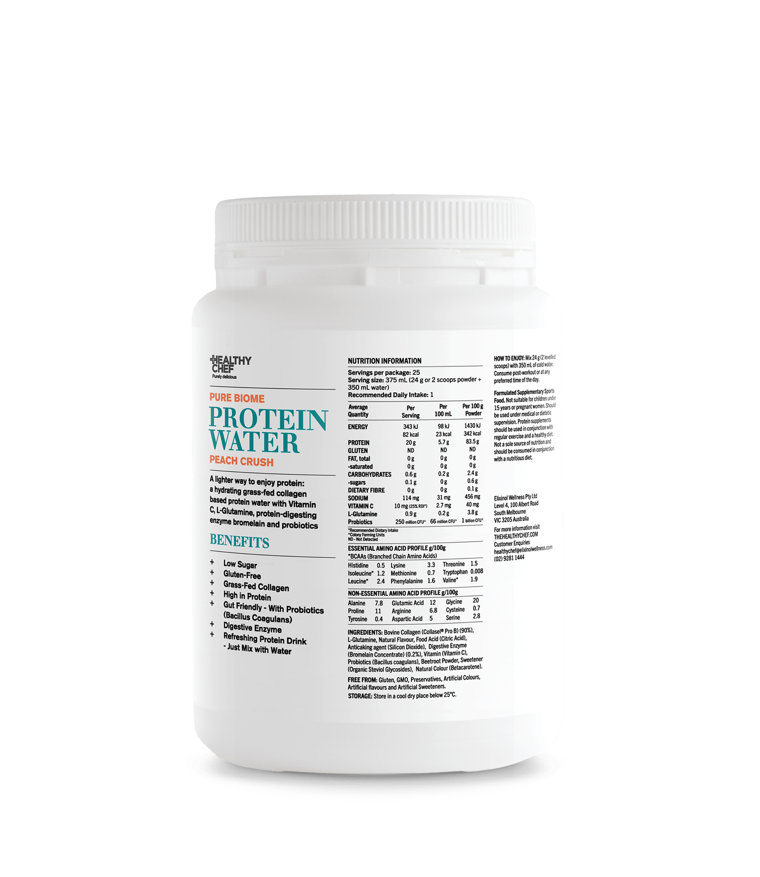 Protein Water - Pure Biome The Healthy Chef 