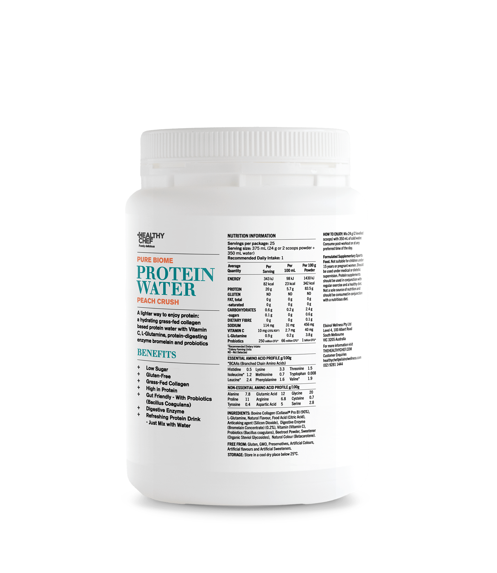 Protein Water - Pure Biome The Healthy Chef 