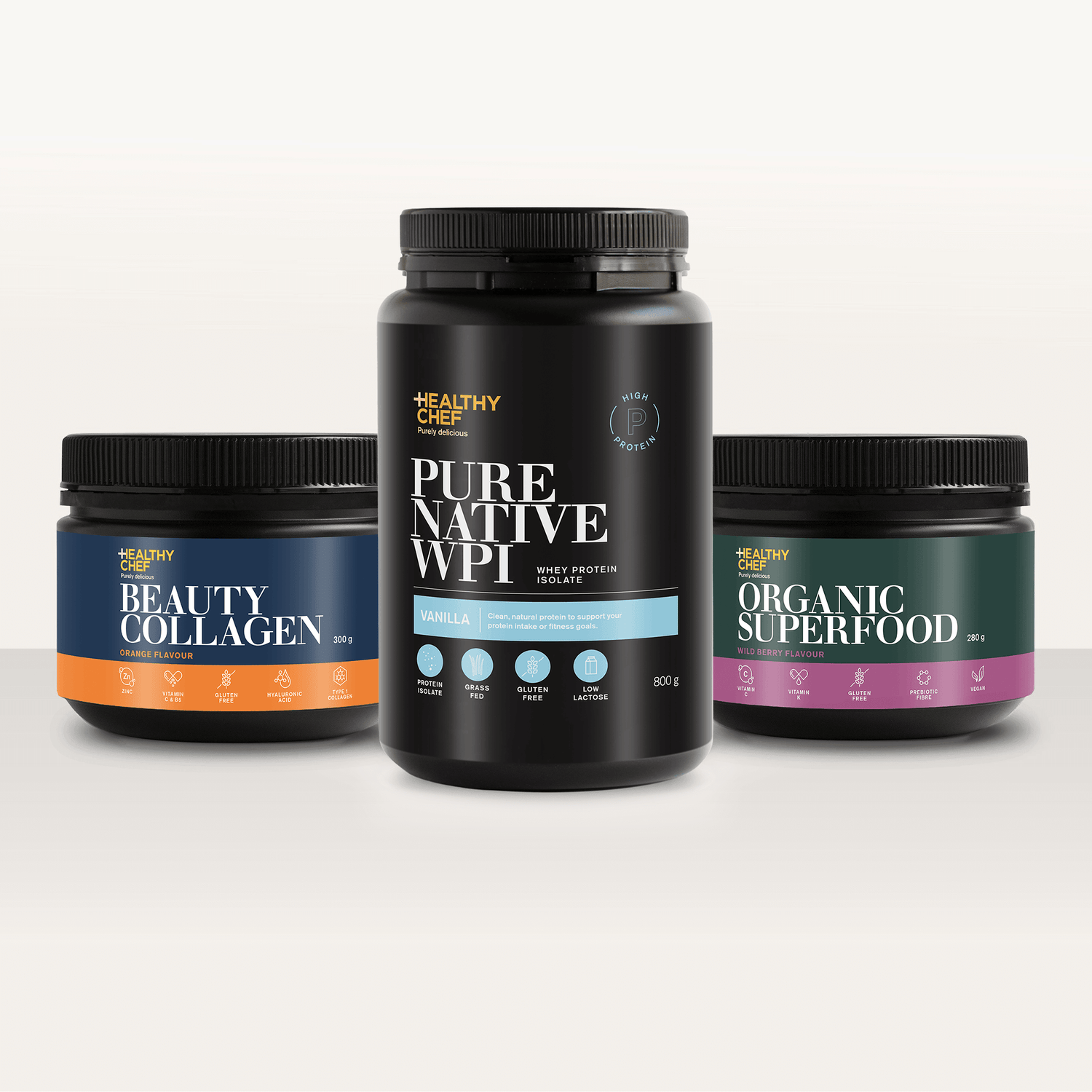 Beauty Bundle Supplement Powders The Healthy Chef 