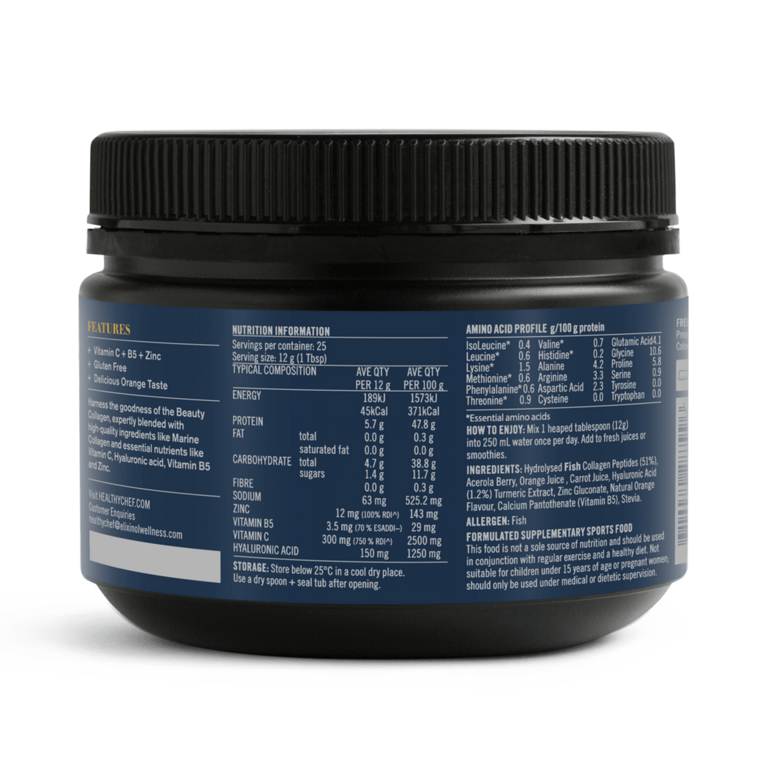 Beauty Collagen Supplement Powders The Healthy Chef 