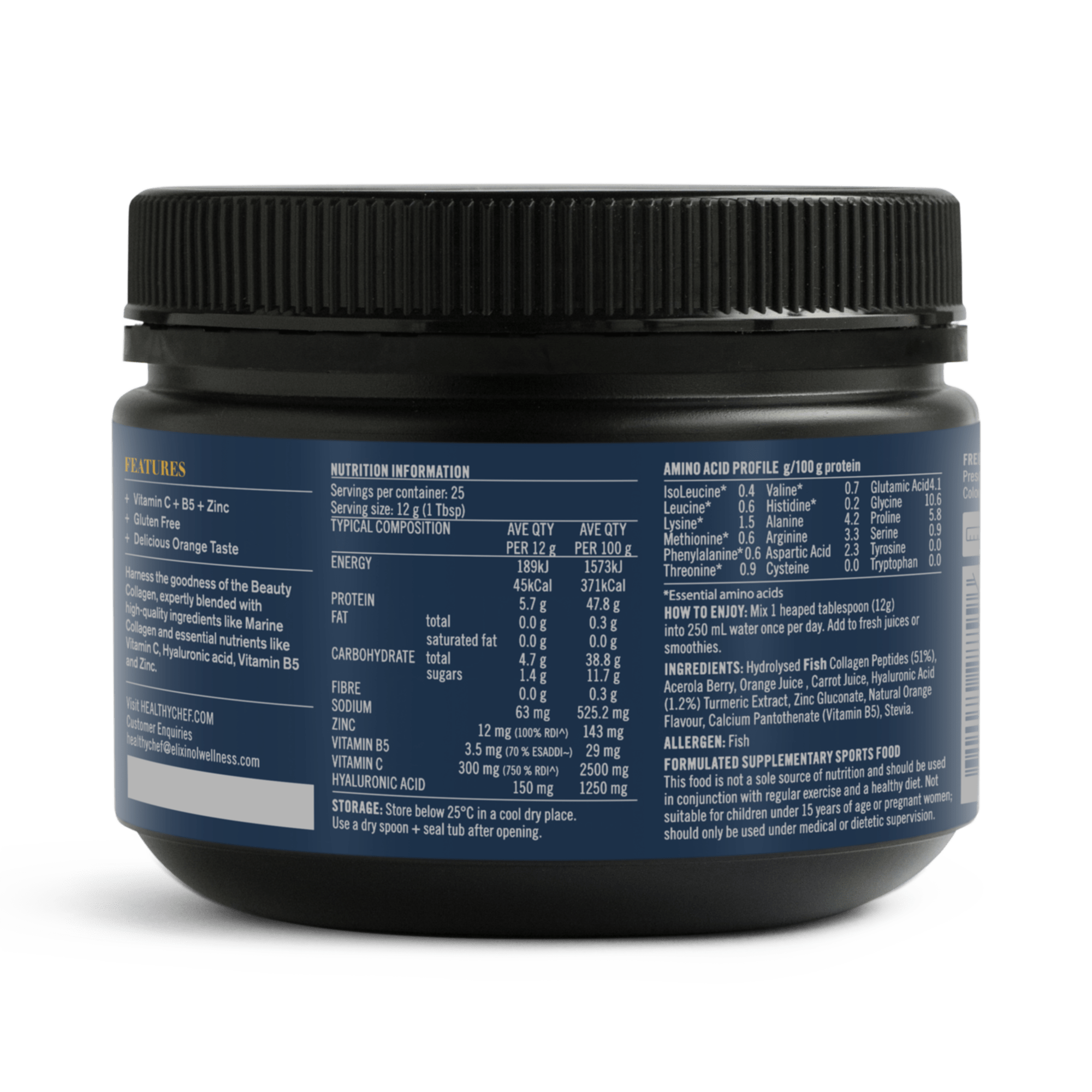 Beauty Collagen Supplement Powders The Healthy Chef 