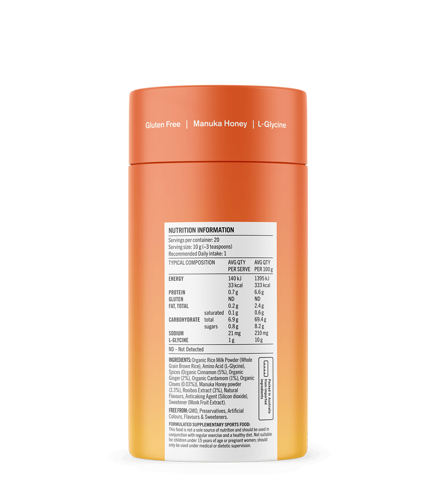 Chai Latte - 200g Functional Drinks &amp; Broths The Healthy Chef 