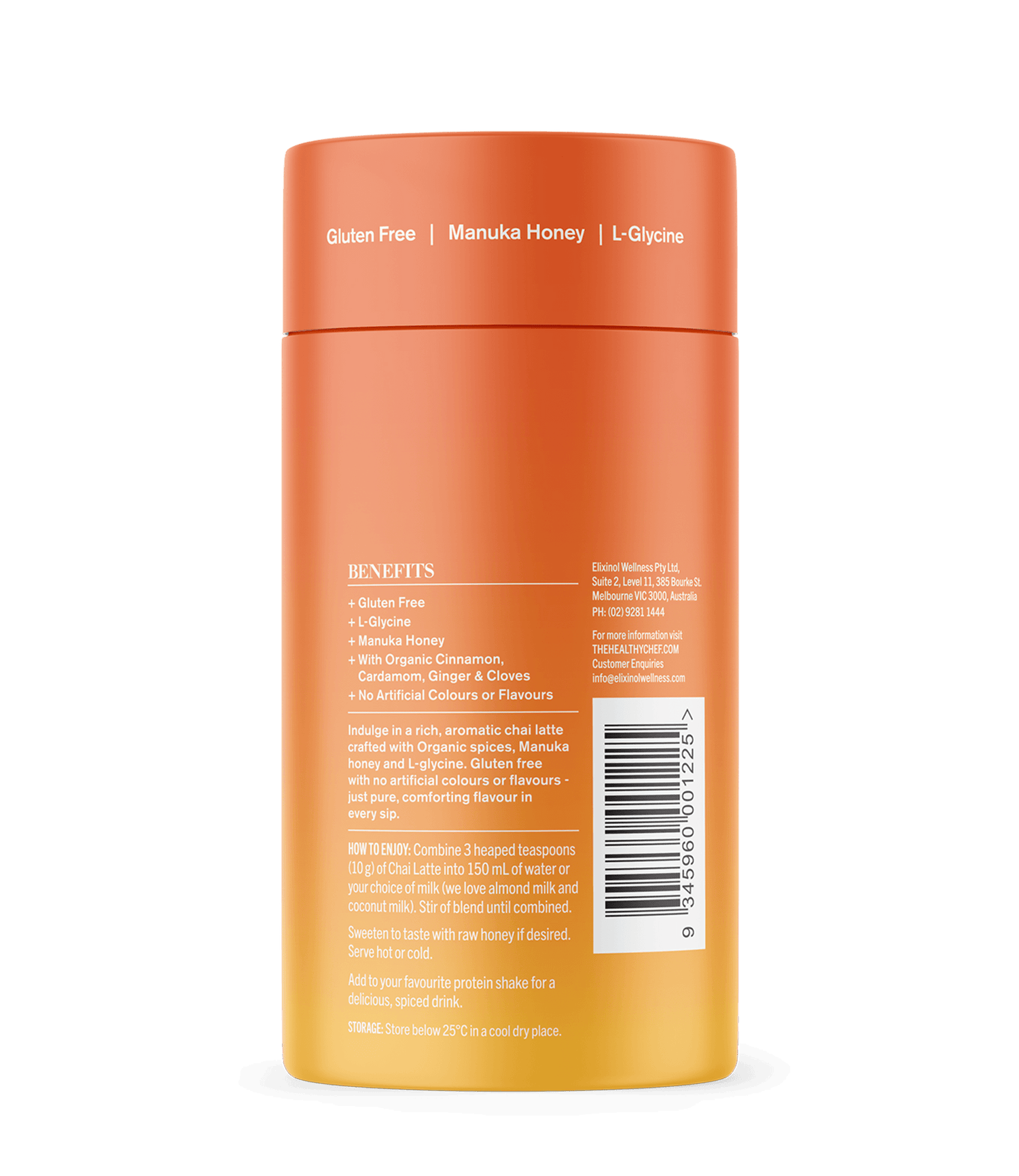 Chai Latte - 200g Functional Drinks &amp; Broths The Healthy Chef 