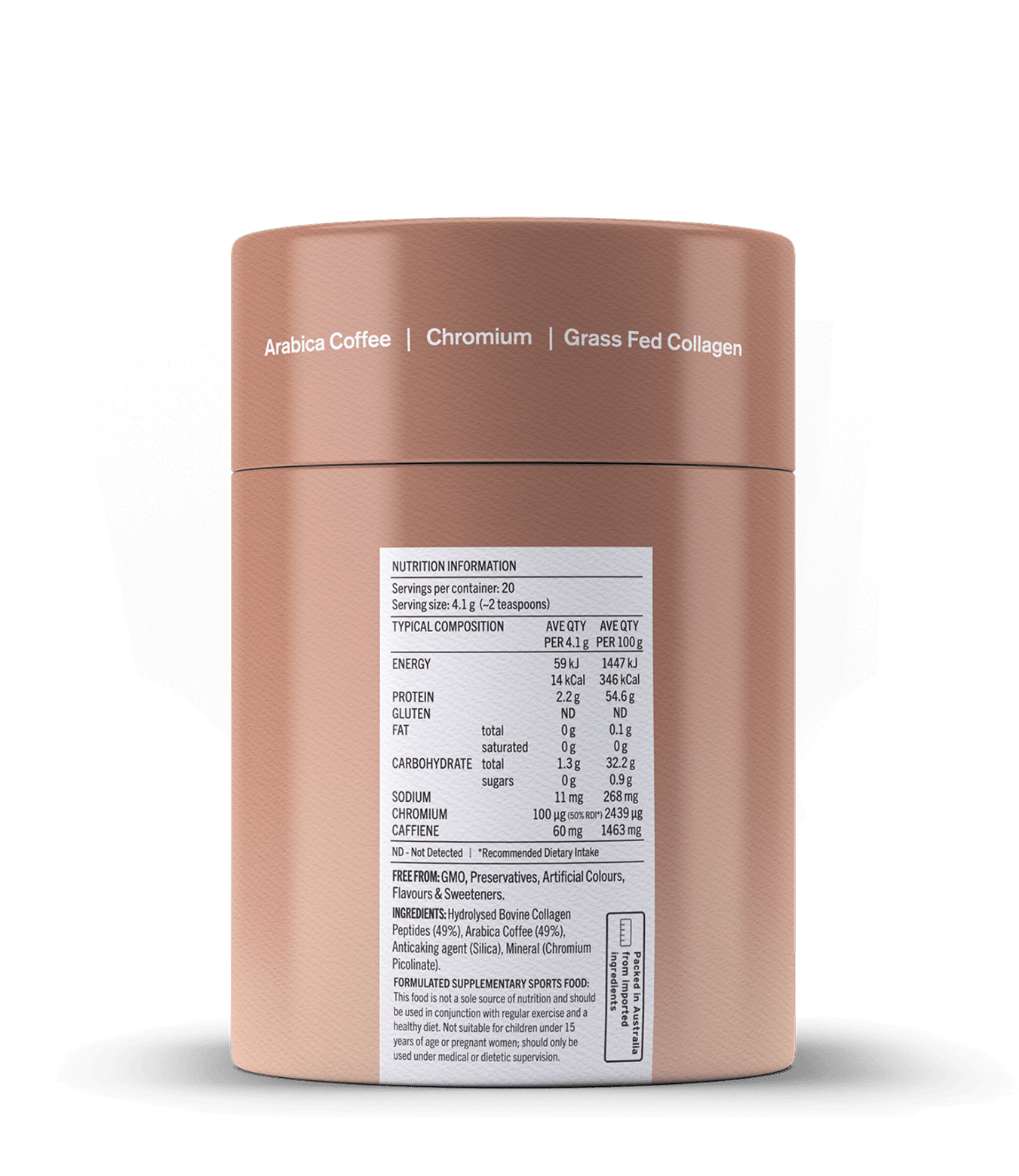 Collagen Coffee - 150g Functional Drinks &amp; Broths The Healthy Chef 