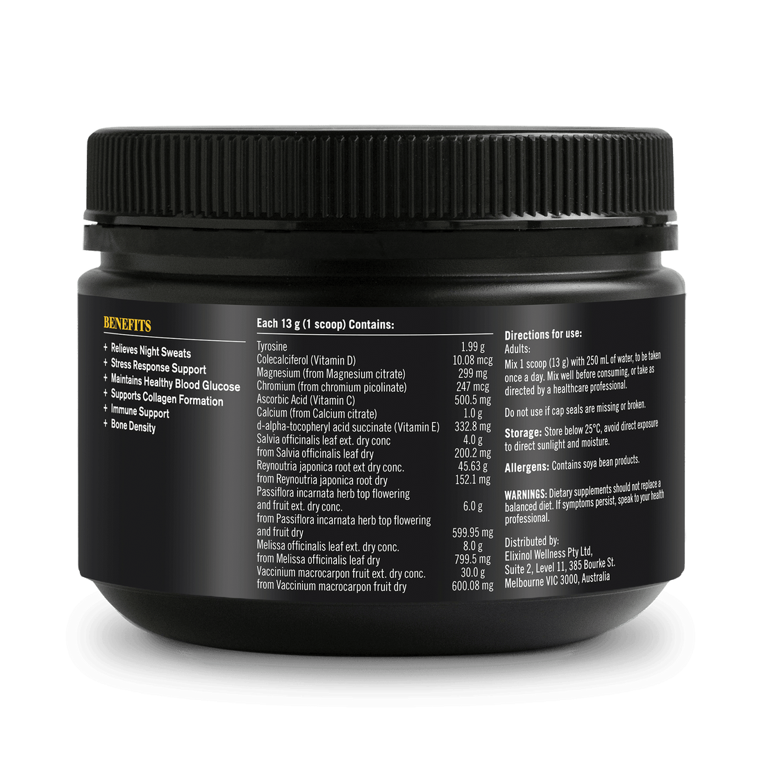 Menopause+ - 390g Supplement Powders The Healthy Chef 