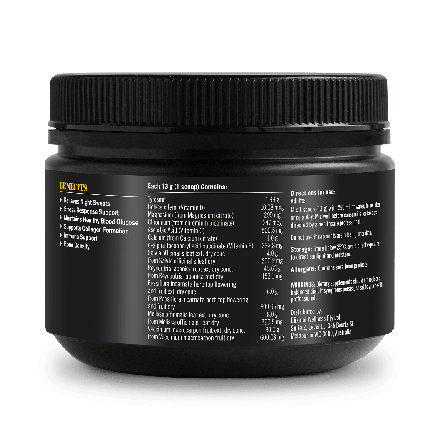 Menopause+ - 390g Supplement Powders The Healthy Chef 