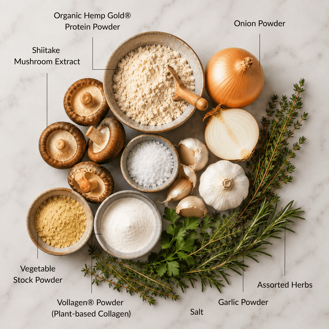 Golden Protein Broth - 252g Functional Drinks &amp; Broths The Healthy Chef 